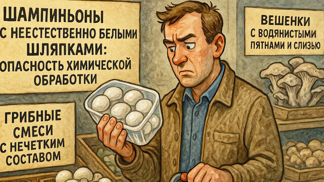 Грибная рулетка: почему стоит избегать «пластиковых» шампиньонов