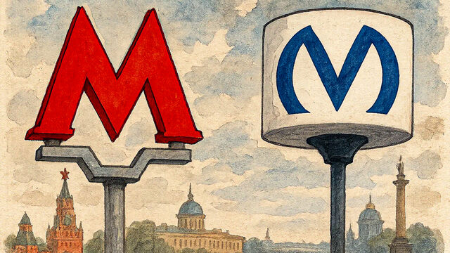 Тайны буквы «М»: почему знак московского метро — красный, а петербургского — синий