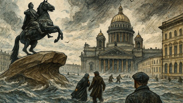 Невские штормы: как стихия держала в страхе весь Петербург?