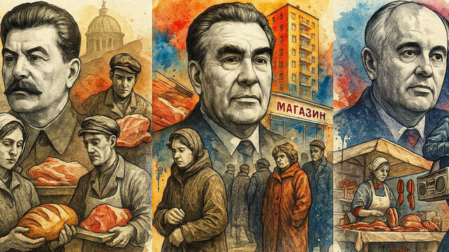 От хлеба до джинсов: что покупали на советскую зарплату при трех вождях