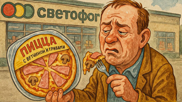 Покупатель приобрел дешёвую пиццу из «Светофора» и вот что понял