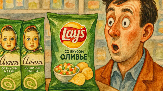 Маркетинговый абсурд: чипсы со вкусом оливье и мороженое из КБ — зачем нужны такие странные продукты