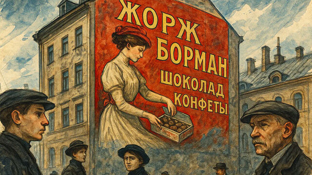 Петербургский «холст» для гигантов: реклама на брандмауэрах начала XX века