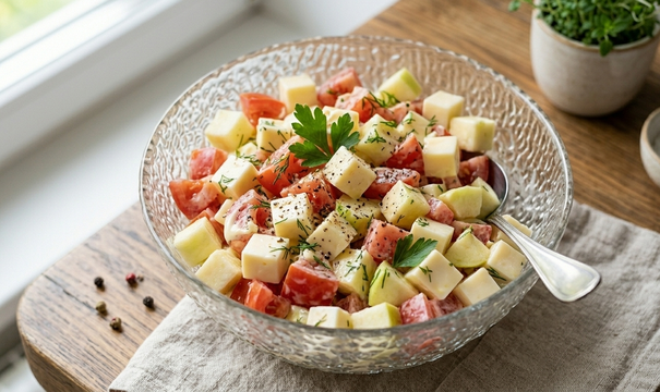 Салат "Наргиз": всего 4 ингредиента, а вкус такой, будто он из дорогого ресторана
