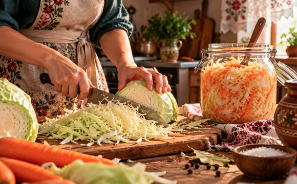 Квашеная капуста в холодном рассоле: вкуснее, чем у бабушки в деревне - хрустящая и очень сочная