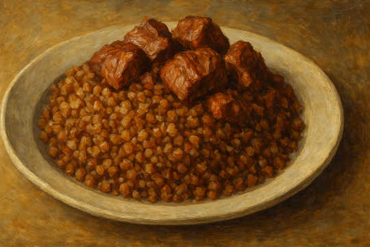 Тушенка с подвохом: Богатырская гречка с мясом, в которой мясо есть только на бумаге
