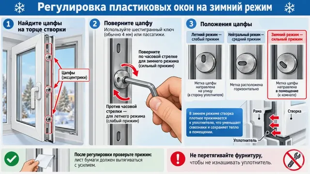 Переводим пластиковые окна в зимний режим: когда регулировка действительно нужна, а когда она – во вред