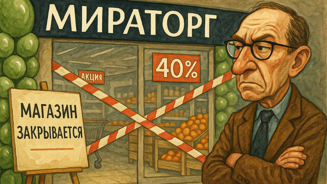 Скидки 40% и прощальные распродажи: «Мираторг» покидает центр Петербурга