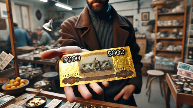 Пятитысячная купюра за 5,5 миллионов: что за диковинку продают в Петербурге по цене квартиры