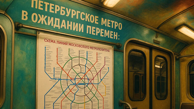 Петербургское метро в ожидании перемен: зачем жители повесили в вагонах карту московской подземки
