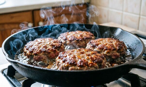 Хлеб в фарш - прошлый век: жарю котлеты по Ивлеву - мясистые, сочные, без водянистой жижи
