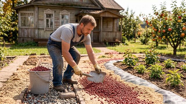 Резиновая крошка из покрышек своими руками: сделал дорожку - смело шагаю хоть в дождь, хоть в гололёд
