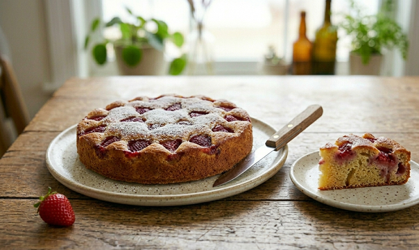 Самый удачный клубничный пирог лета: получается даже у новичков — воздушная сладость к чаю