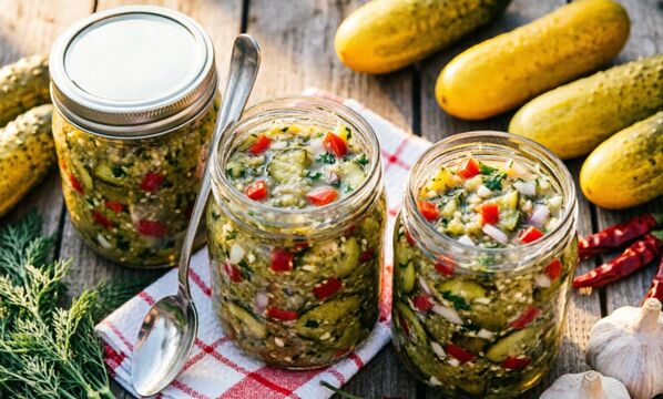 Не выбрасываю переросшие огурцы - готовлю из них вкуснейший релиш на зиму: и 20 банок будет мало