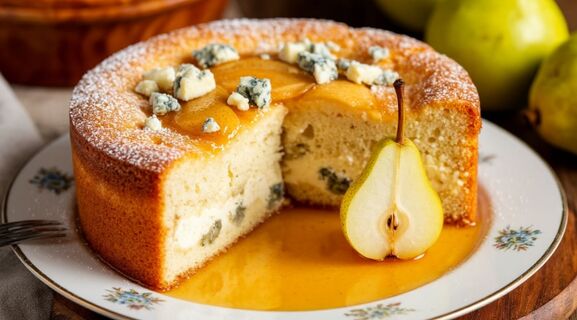 Не просто яблочный пирог: шарлотка с грушей, сырной корочкой и щепоткой корицы