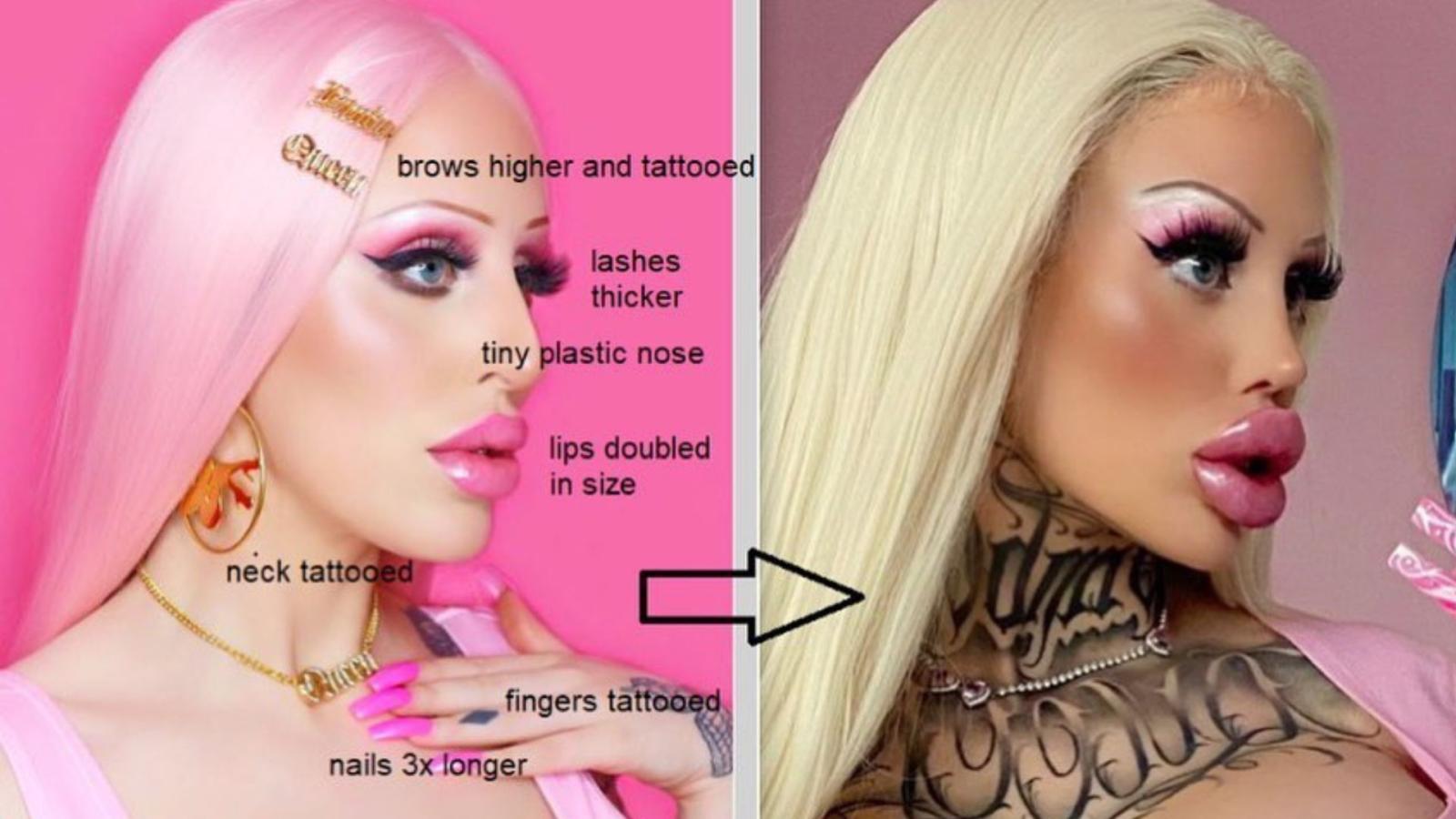 Ужасающее перевоплощение в Барби: модель решилась на жуткие изменения внешности - image 1