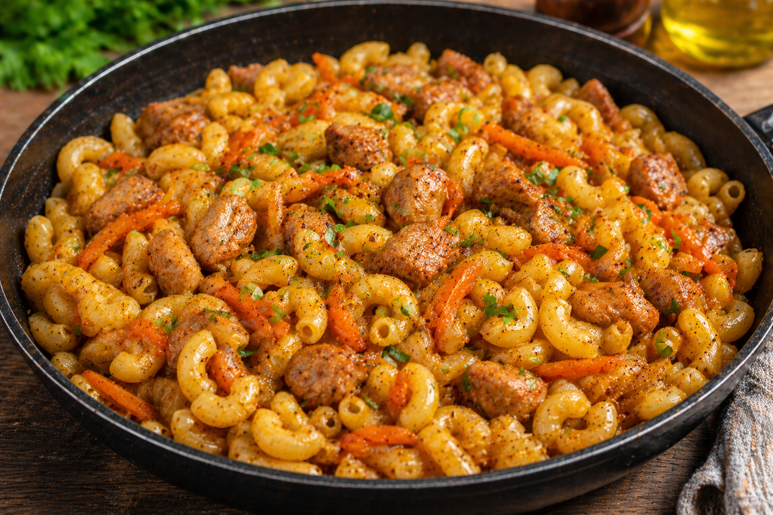 Макароны больше не варю: кидаю на сковороду — и жарю вкусный ужин для всей семьи - image 1