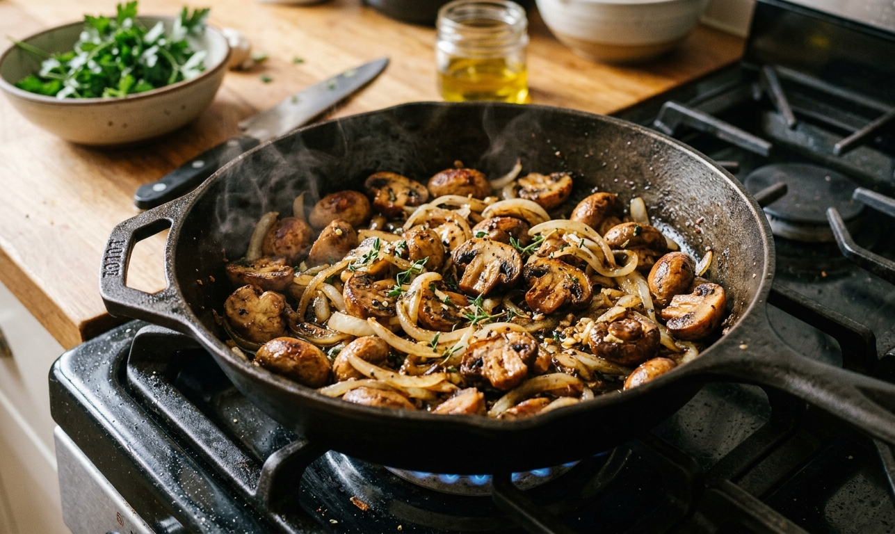 Эта сливочная гречка с грибами затмила даже мясные блюда: обычная крупа превращается в кулинарный шедевр - image 1