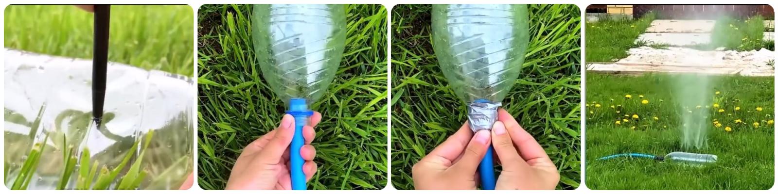 Вместо покупного разбрызгивателя воды возьмите бутылку из пластика: польет грядки не хуже - image 1