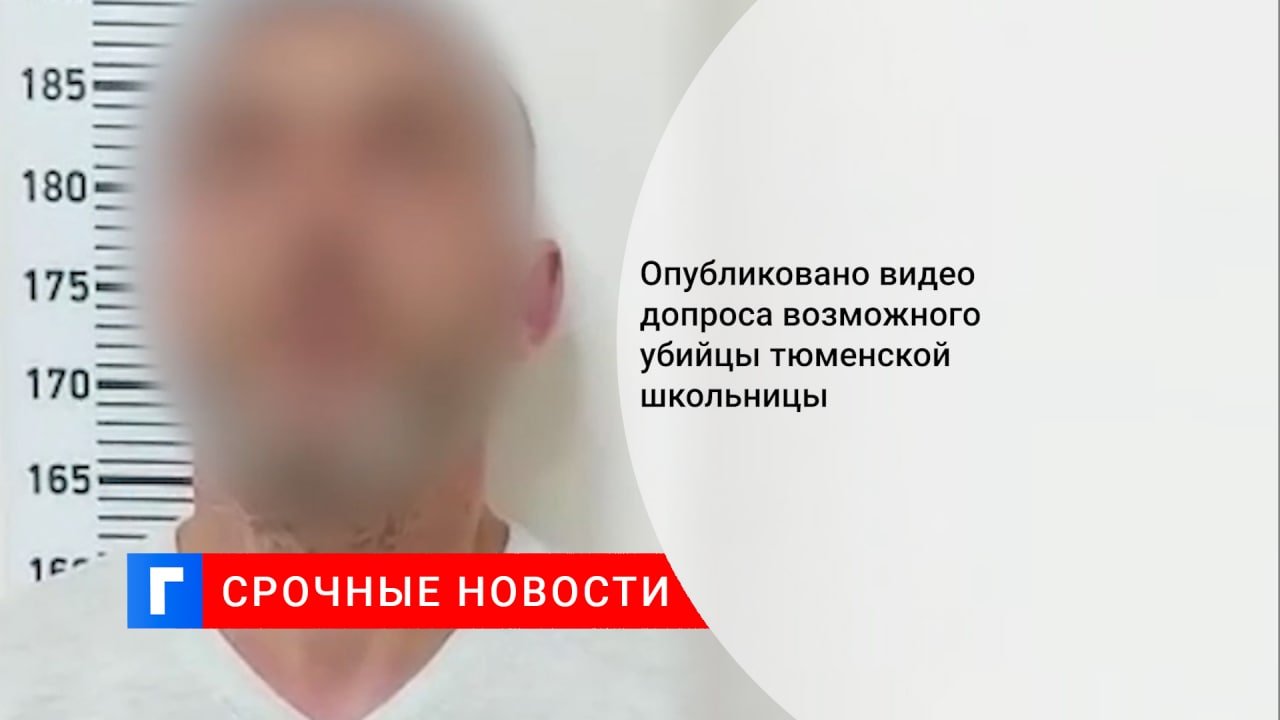 Опубликовано видео допроса возможного убийцы тюменской ...