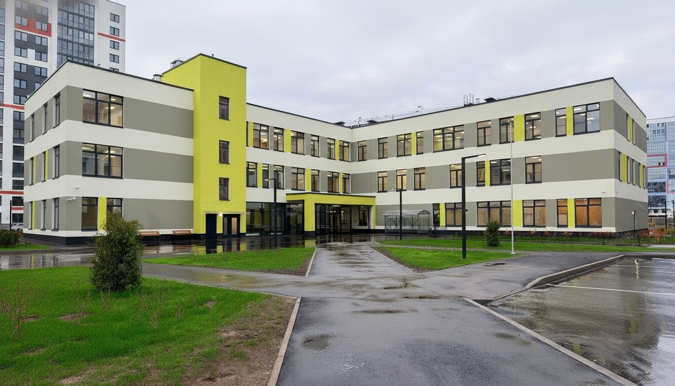 Бассейны, актовый зал и площадки: в Василеостровском районе Петербурга открыли новую школу