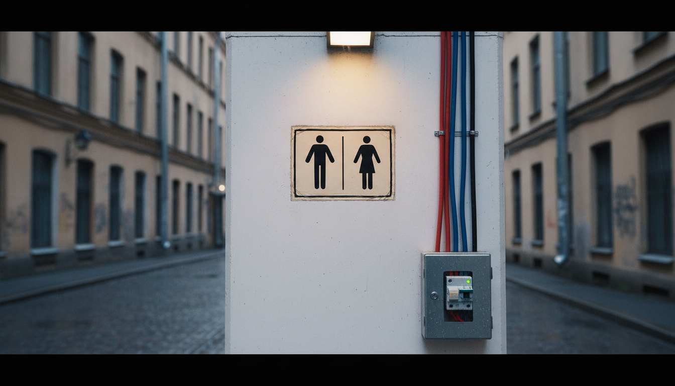 Город тянет кабель к нуждам: в 2026 Петербург подключит к электросетям 27 общественных туалетов